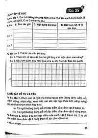 Vở bài tập cuối tuần tiếng việt 3 (Dùng kèm bộ sách Chân trời Sáng Tạo )