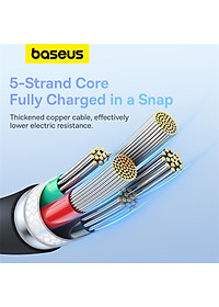 Cáp Sạc Nhanh Baseus Pudding Series Type C to Ln 20W dùng cho iPhone iPad (Fast Charging Data Cable) - Hàng Chính Hãng