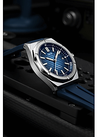 Đồng hồ nam chính hãng I&W CARNIVA 711G-S1 hàng mới,Kính sapphire chống xước ,Chống nước 50m ,Bảo hành chính hãng,Máy cơ (Automatic),dây cao su cao cấp, mặt xanh thiết kế đơn giản dễ đeo