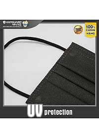 [NEW] Khẩu Trang Anyguard Hàn Quốc 3 Lớp Màu Đen Chính Hãng -  Lọc 99% Vi Khuẩn, UV Protection (Hộp 30 Cái) - Bảo Vệ Hằng Ngày - Tiêu Chuẩn Công Nghệ Hàn Quốc - ISO 9001:2015, ISO 13485:2016, QCVN 01:2017/BTC