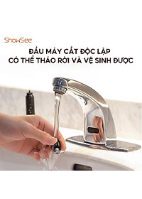 Máy tỉa lông mũi ShowSee C1-BK cầm tay có thể tháo rời với dao cắt hai lưỡi xoay 360 ° - Hàng chính hãng