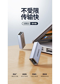 Ugreen UG20119US381TK đầu nối 2 cáp usb 3.0 vỏ nhôm F ra F cao cấp - HÀNG CHÍNH HÃNG