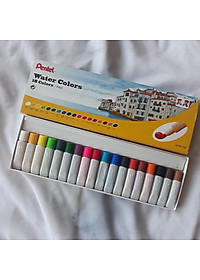 Màu nước Pentel HTP 12/18/24 màu dạng tuýt màu sắc phong phú đa dạng vẽ được trên nhiều chất liệu