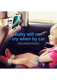Giá đỡ kẹp điện thoại, ipad, máy tính bảng Baseus cài sau ghế ô tô SUHZ-01 - Hàng nhập khẩu