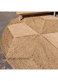 Thảm cói trải sàn hình sao có thể gấp gọn 1,2m