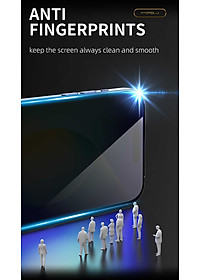 Miếng Kính Cường Lực Chống Nhìn Trộm cho iPhone 15 / 15 Plus / 15 Pro / 15 Pro Max MIPOW KINGBULL ANTI SPY PROTECTOR - Hàng Chính Hãng