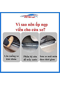 Bộ nẹp bước chân trong ngoài vân Cacbon xe City 2021 chống trầy làm đẹp ô tô