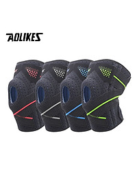 Bó bảo vệ khớp gối AOLIKES YE-7909 thiết kế nẹp lò xo hỗ trợ đầu gối Pressurized knee support - Hàng Chính Hãng