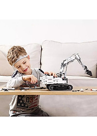 Xiaomi Onebot Engineering Excavator Building Blocks Toy Kids Gift Crawler Simulation console Bàn điều khiển mô phỏng Truyền động cơ khí 900+ bộ phận
