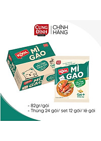 Thùng 24 Gói Mì Cung Đình Kool Mì Gạo Lẩu Tôm Chua Cay Kiểu Thái 84g