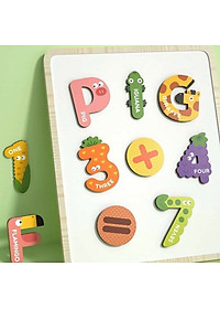 Bộ chữ cái, chữ số nam châm Mideer cho bé từ 3 tuổi trở lên học chữ cái nhận biết con vật và ghép từ đơn giản