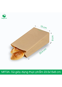 MFT3A - 23.5x15x8 cm - 50 Túi đựng thực phẩm - Túi đựng đồ ăn