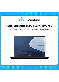 Laptop Asus ExpertBook P2451FA-BV2790 (i3-10110U/ RAM 4GB/ 256GB SSD/ Intel UHD Graphics/ 14 inch HD/ 3Cell/ Lunix/ 1Yr / Đen) – Hàng Chính Hãng