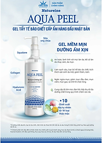 Natureine AQUA PEEL Moisture Peeling Gel - Chai 200ml - Gel tẩy tế bào da chết, cấp ẩm Nhật Bản - Chính Hãng 