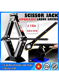 Kích Nâng Gầm Ô Tô, Xe Con, Xe Máy 2 Tấn Loại Dày Kèm Cờ Lê Nhỏ Gọn – Thay Lốp Khẩn Cấp Dễ Dàng