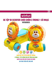 Xe Tập Đi Sư Tử Kết Hợp Xe Chòi Chân Scooter Winfun 0855NL