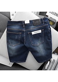 Quần short jean lửng nam bigsize màu trơn co giãn xuất xịn