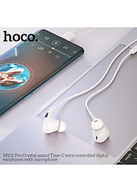 Nơi bán Tai nghe nhét tai jack cắm Type-C có mic hoco. M101 Pro tương thích rộng với các máy Android chân Type C và cho Iphone 15 Ipad Chân Type C