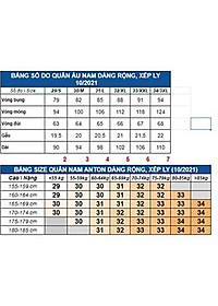 Quần Âu Nam Công Sở Trung Niên Thương Hiệu Anton Dáng Suông Rộng Màu Đen Xếp Ly Mã QA404