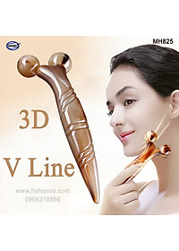 Dụng cụ lăn 3D – V Line massage nâng cơ mặt và body bằng sừng (MH825) day ấn huyệt, làm đẹp da – chăm sóc sức khỏe – HAHANCO