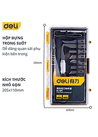 Bộ Dao Điêu Khắc. Chạm, Trổ, Tách Ghép 16 Chi Tiết Deli Cao Cấp Chính Hãng - Đa Năng, Sử Dụng Cho Nhiều Mục Đích DL-DP1