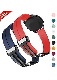 Dây đồng hồ smartwatch silicon khoá nam châm size dây 20mm và 22mm