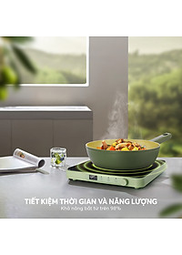 Chảo phủ sứ cao cấp Elmich Olive EL-5965OV nhiều size, Hàng chính hãng, dùng được mọi bếp - JoyMall