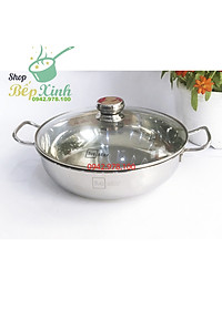 Nồi lẩu xửng hấp inox cao cấp Fivestar 3 đáy từ nắp kính ( tặng 2 vá canh ) - hàng chính hãng