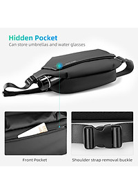 Túi Đeo Chéo Nam Nhiều Lớp Nhiều Ngăn Chống Nước Chống Trộm Mark Ryden