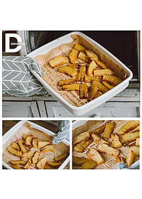 Giấy nến thấm dầu Nhật Bản an toàn vệ sinh | Cuộn 8M chống bám dính,thấm hút dầu mỡ cực tốt