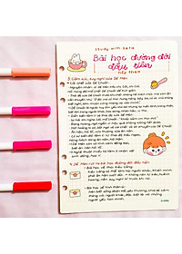 Sổ takenote văn 6, sổ tay ghi chép giúp học tốt văn 6 có 2 bản là sổ còng Binder và sổ lò xo A5 trang trí sticker