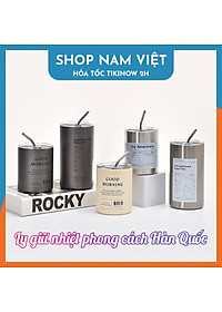 Ly Giữ Nhiệt Phong Cách Trẻ Trung, Chất Liệu Inox304, Giữ Nóng Lạnh, Kèm Ống Hút - Chính Hãng NAVIVU