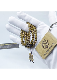 Vòng tay trầm hương tràng 108 hạt Tốc SƠN MỘC HƯƠNG tặng 1 mốc khóa SMH