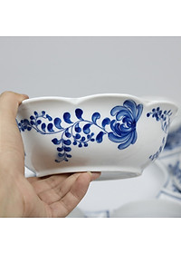 Bộ đồ ăn hoa mặt trời Bát Tràng men khử - Khử sạch chì và kim loại nặng