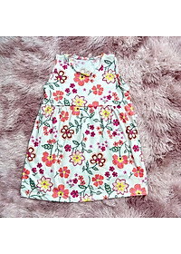 Váy đầm bé gái sát nách thun cotton co giãn giao nhiều hoạ tiết khác nhau cho khách MamLa