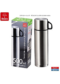 Bình inox giữ nhiệt 2 in1 Pearl Metal Basic Double - Hàng nội địa Nhật Bản |#nhập khẩu chính hãng|