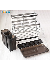 Kệ đựng đũa muỗng dao kéo inox 304 dán tường Hobby home decor KDMT3