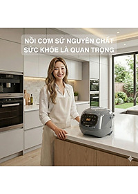 Nồi cơm điện lòng sứ dưỡng sinh 1.2L Mishio MK381 - Hàng chính hãng 