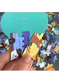 Đồ chơi xếp hình ghép hình puzzle dạng hình tròn Mideer - Chủ đề Khu rừng (150 mảnh ghép)