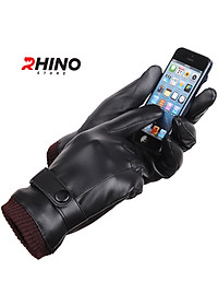 Găng tay da nam nữ chống nước cảm ứng điện thoại Rhino G903 Găng tay đi xe máy lót nỉ Siêu Ấm