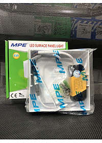 Đèn led panel ốp trần nổi vuông công suất 6W MPE (2 loại ánh sáng trắng và vàng)