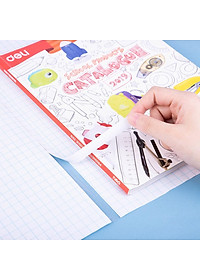  Decal bọc vở trong suốt Deli - 10 chiếc - Phù hợp với nhiều loại sách vở - EH830