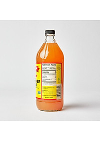 Giấm táo hữu cơ Organic Bragg 946ml Organic Apple Cider Vinegar 946ml (combo 4 chai)