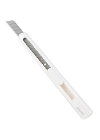 Dao rọc giấy mini nhỏ 80mm Deli - 4 màu Xanh dương/ Cam/ Trắng/ Vàng - 2025