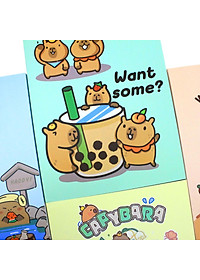 Tập Học Sinh Capybara - 4 Ô Ly - 200 Trang 80gsm - The Sun (Mẫu Bìa Giao Ngẫu Nhiên)