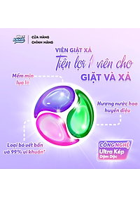 Túi Viên Giặt Xả MaxKleen 2 Trong 1 Hương Nước Hoa Huyền Diệu (34 viên/ túi)