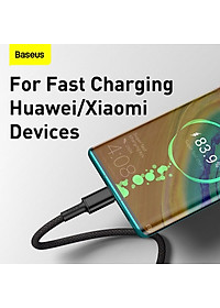 Cáp sạc nhanh siêu bền C to C Baseus High Density Braided PD 100W (5A/20V, E-marker Chip, Type C to Type C Fast Charging)