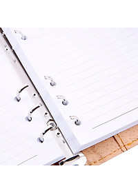 Bóp Sổ 6 Còng Da  Nhỏ  2 Màu (160 Trang) Uyên Loan - Màu Ngẫu Nhiên