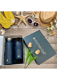 [Quà tặng cao cấp-Thương hiệu Mỹ] Set hộp quà tặng Sinh nhật, set Thanh Xuân, bình giữ nhiệt và ly giữ nhiệt Elemental cao cấp