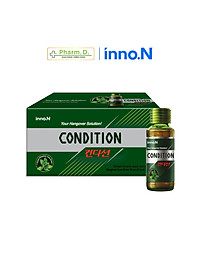 Nước Giải Rượu CONDITION inno.N Hỗ Trợ Giải Rượu Bia Hiệu Quả, Giúp Giải Độc Và Bảo Vệ Gan (75ml x 1 chai, 10 chai)